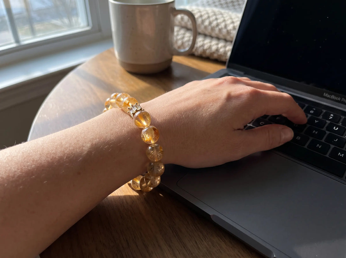 Golden Hematoid Quartz Bracelet: The Stone I Wear When I Need to Stop Playing Small