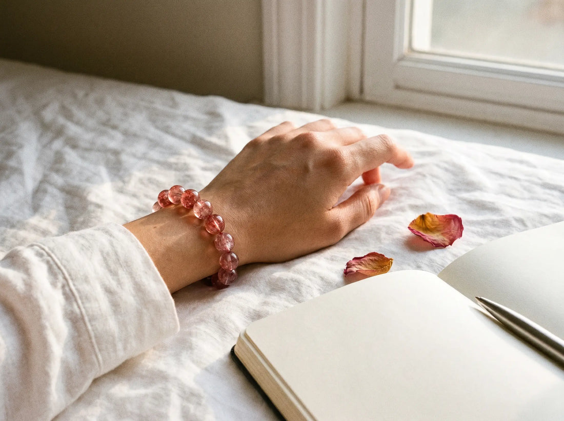 Strawberry Quartz for Self-Love: The Bracelet I Reach for When I've Forgotten to Be Kind to Myself