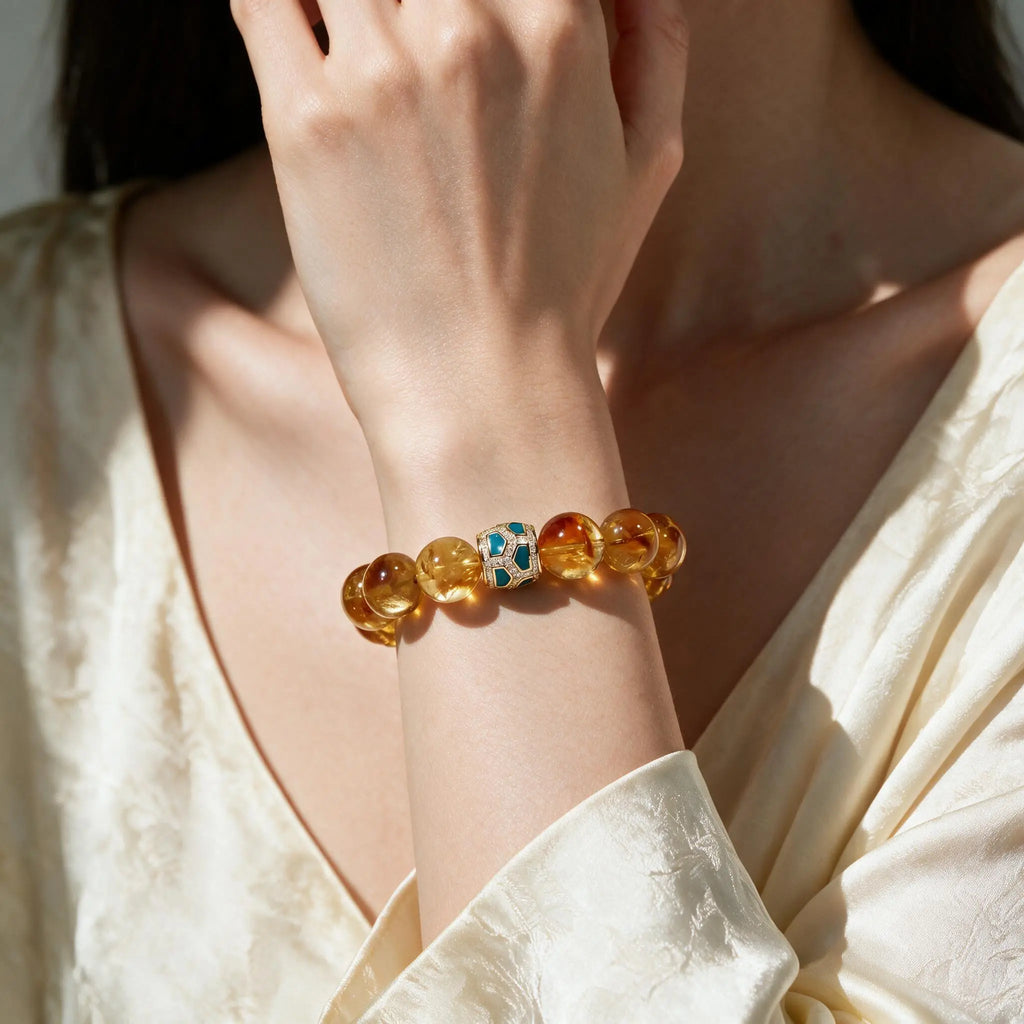 Amber Glow Citrine Bracelet