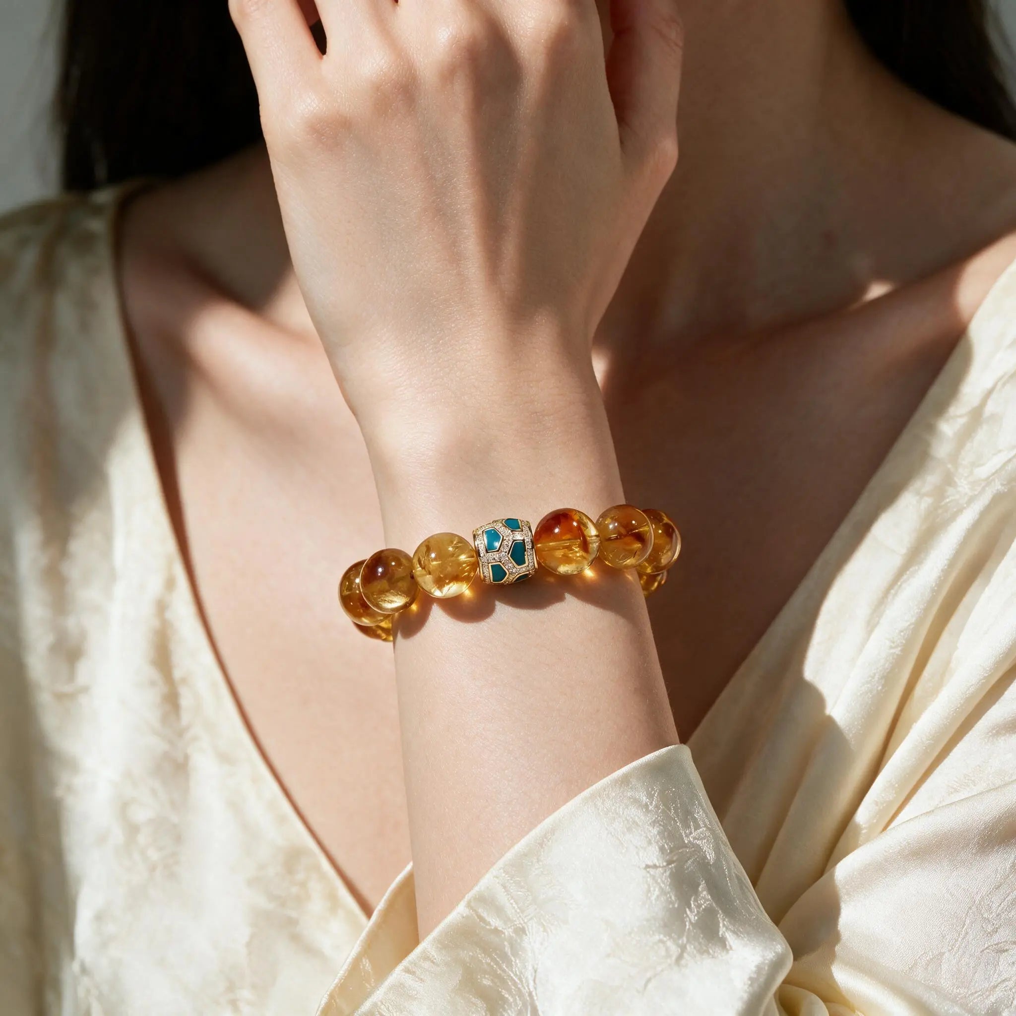 Amber Glow Citrine Bracelet