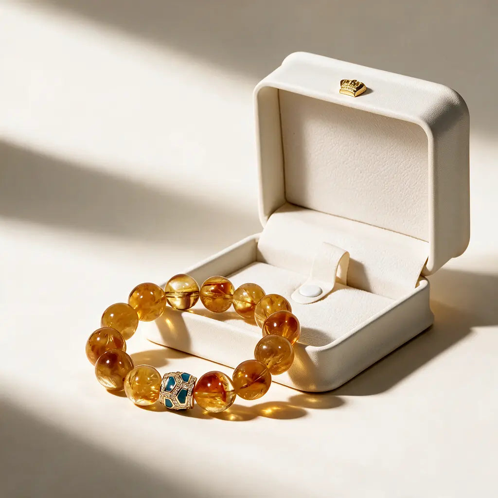 Amber Glow Citrine Bracelet