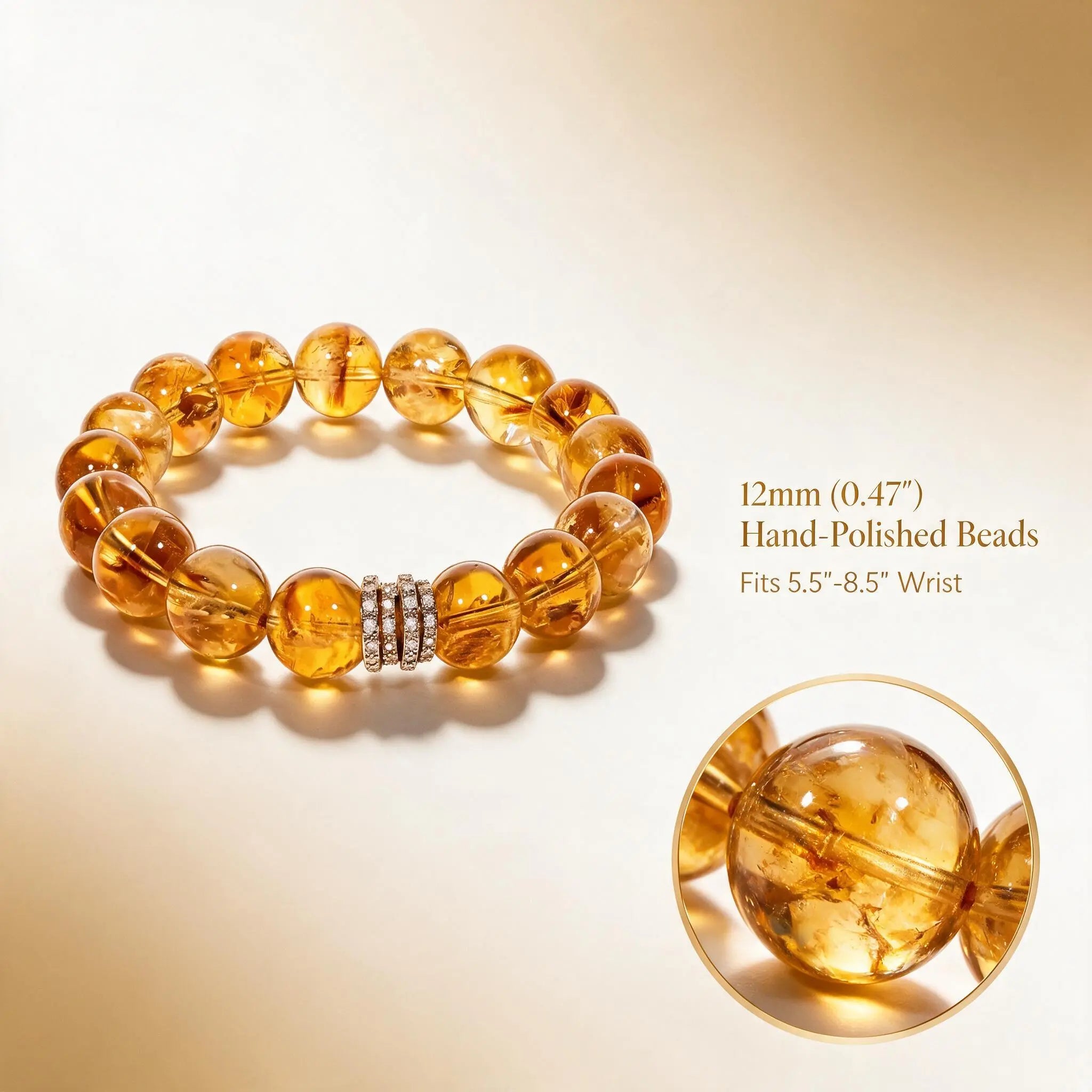Brazilian Citrine Bracelet – Choose Your Centerpiece