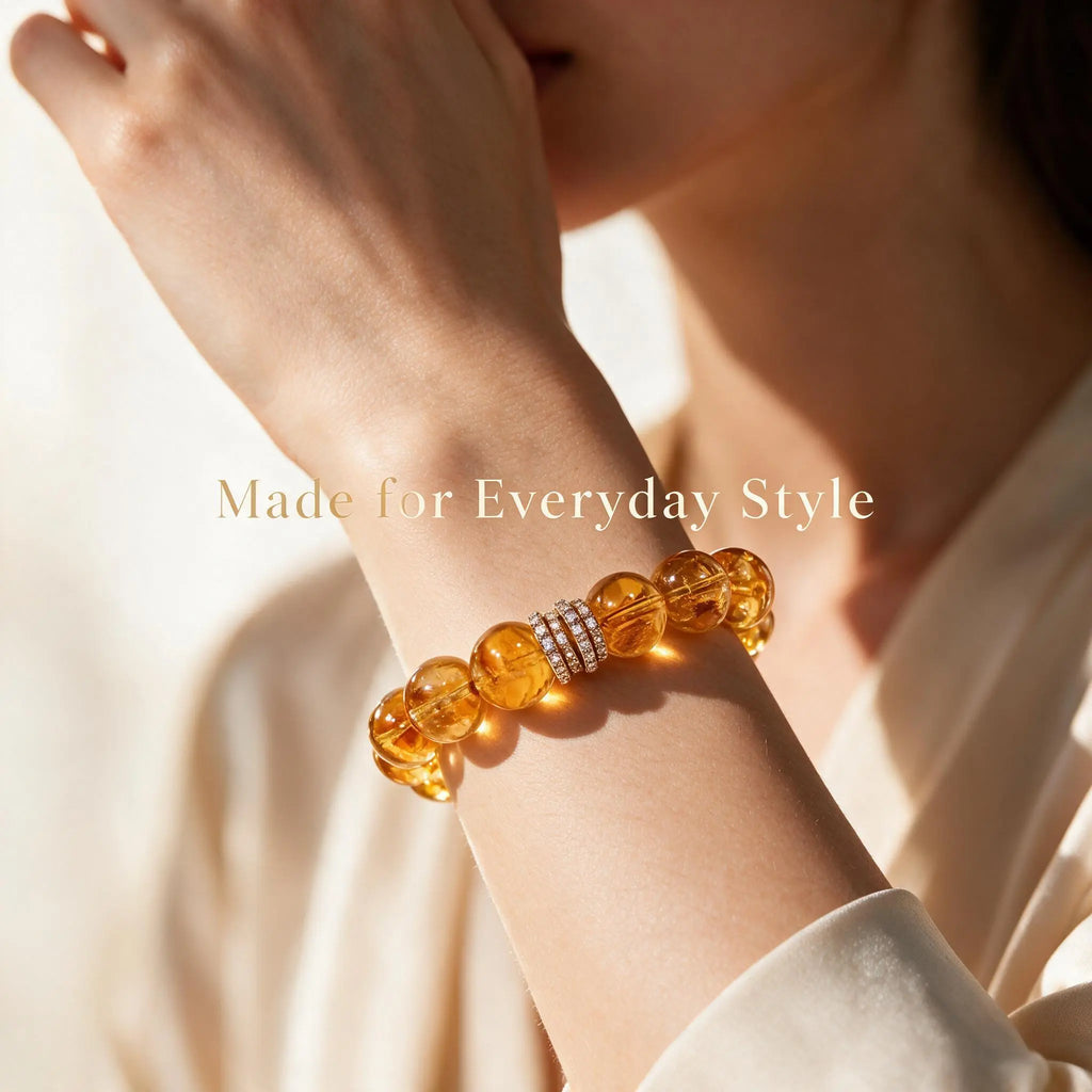 Brazilian Citrine Bracelet – Choose Your Centerpiece