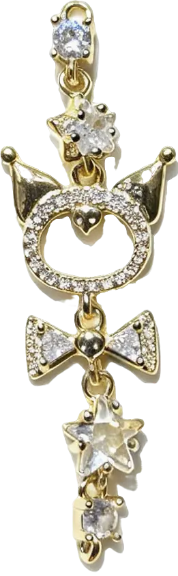 Gold-Filled Zirconia Rebel Pixie Tassel Dangle