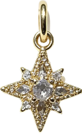 Gold-Plated Zirconia Polaris Star Dangle