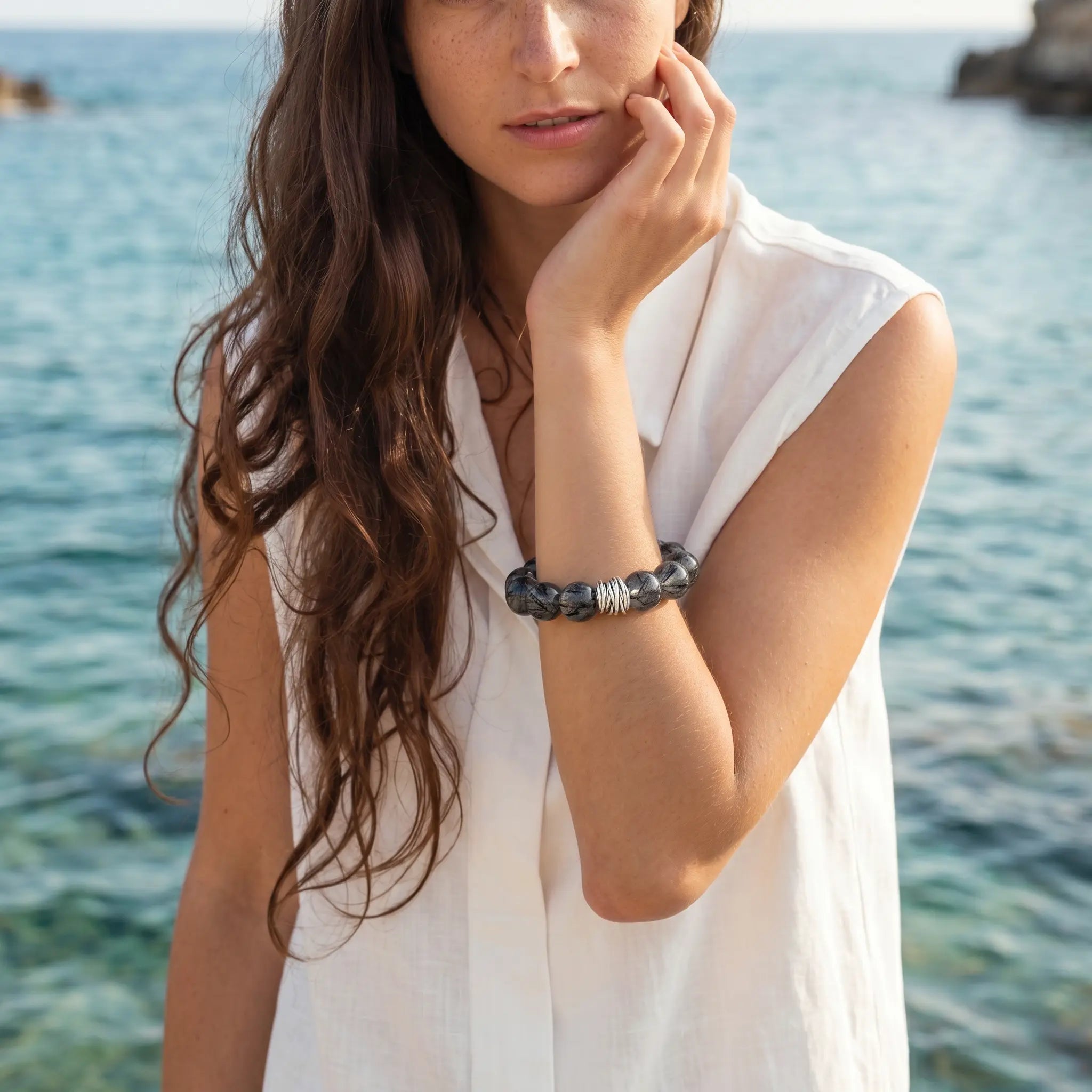 Guardian Black Rutile Quartz Bracelet
