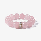 Studio product shot of Harmony Rose Quartz Bracelet isolated on a clean white background.