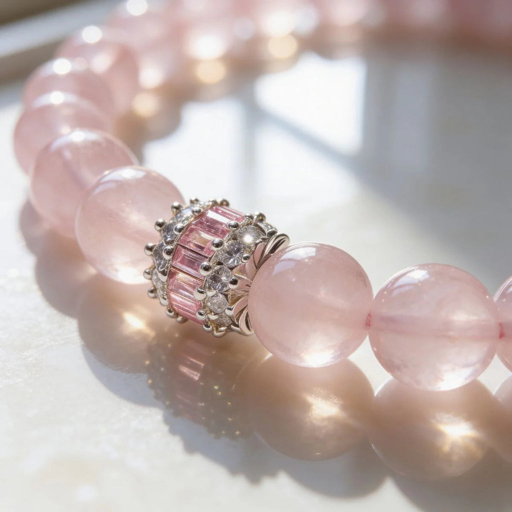Madagascar Rose Quartz Beaded Bracelet