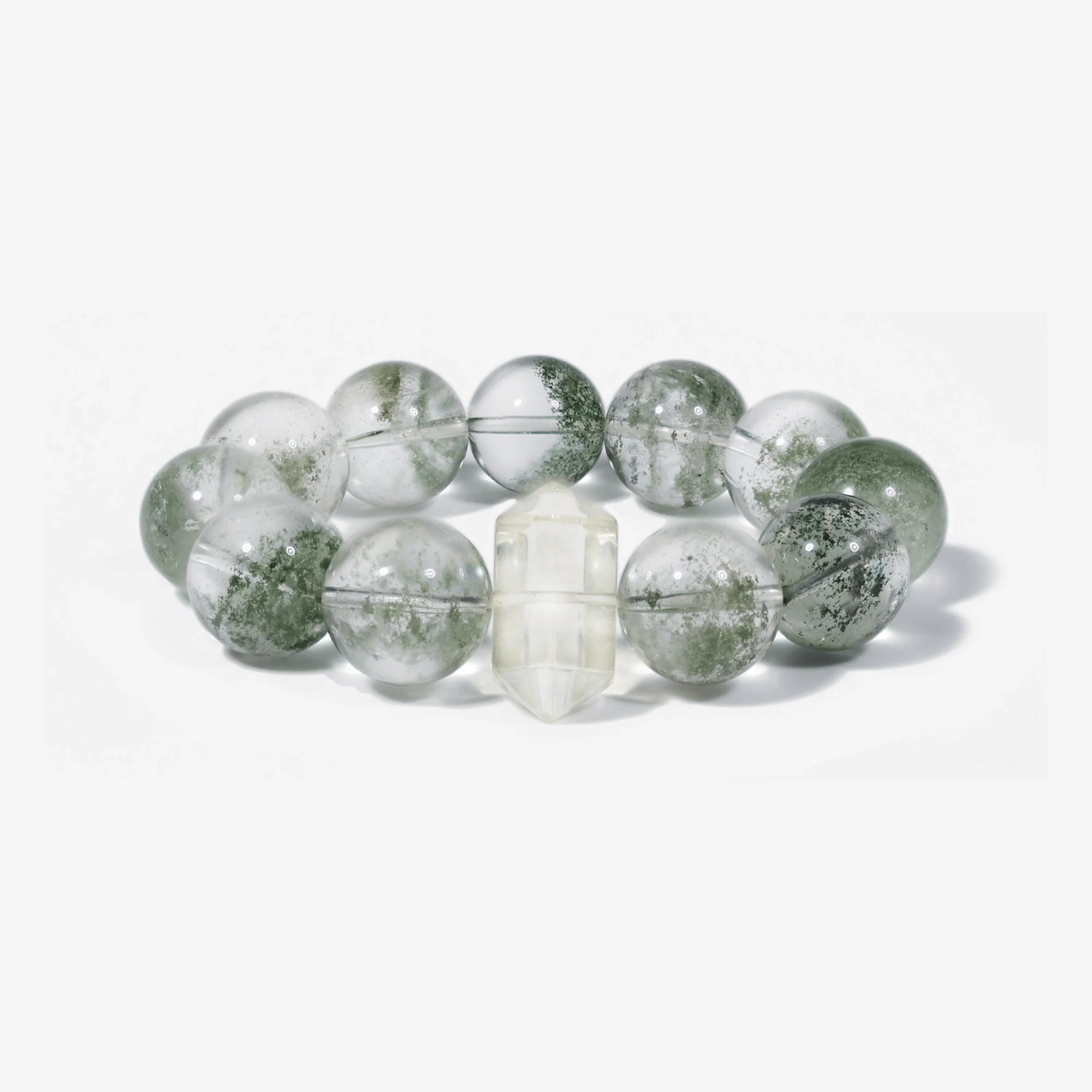 Mystic Forest Green Phantom Quartz Bracelet