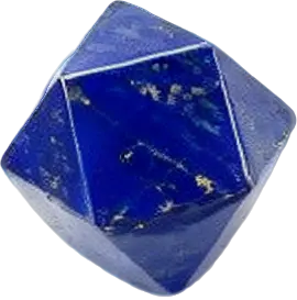 Natural Lapis Lazuli Faceted Polyhedron Bead