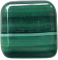 Natural Malachite Cushion Spacer Bead