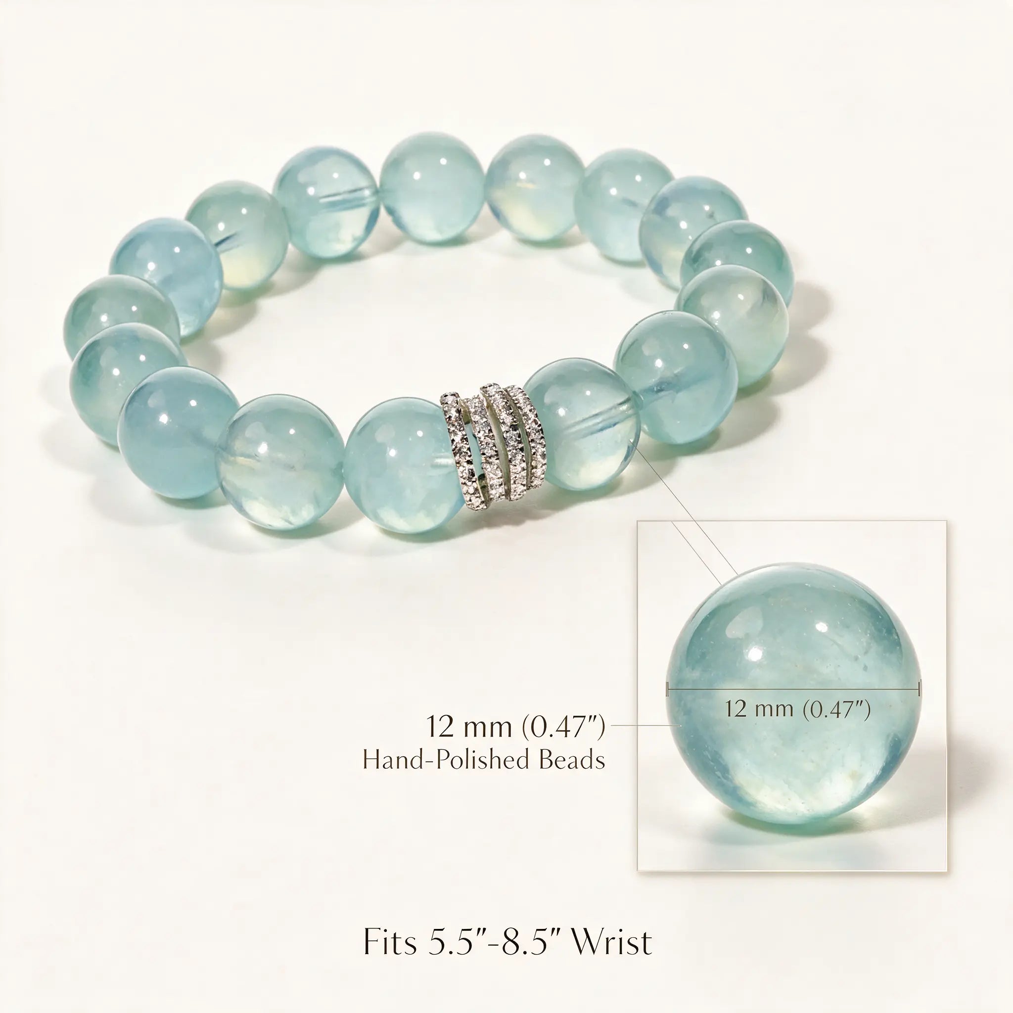 Ocean Calm Aquamarine Bracelet