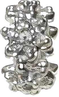Platinum-Plated Floral Pave Spacer Rondelle