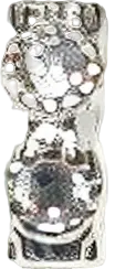 Platinum-Plated Zirconia Thin Spacer Rondelle