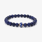 Studio product shot of Royal Horizon Lapis Lazuli Bracelet isolated on a clean white background.