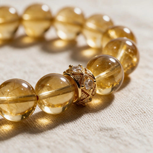 Sonnenverwöhntes Überfluss brasilianisches Citrinarmband