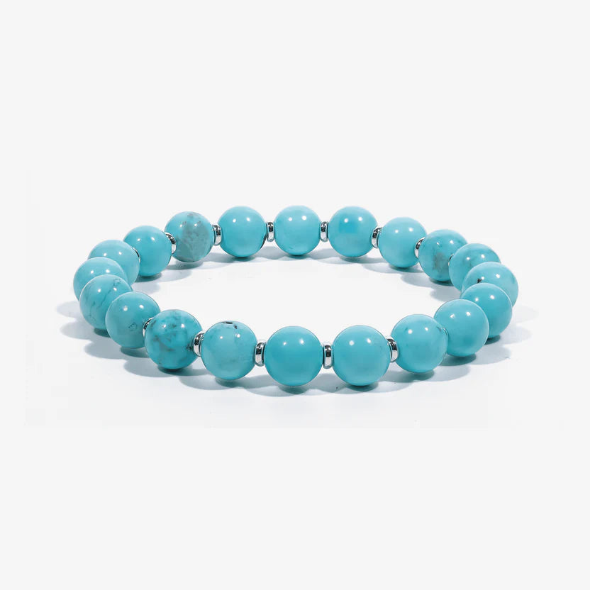 Studio product shot of Skybound Turquoise Bracelet isolated on a clean white background.